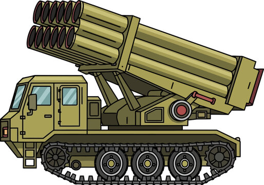 Heavy tracked multiple launch rocket system