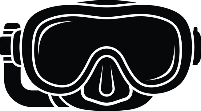 Diving mask snorkeling gear icon