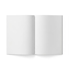 Naklejka premium A clean and open blank notebook with smooth pages ready for writing or sketching