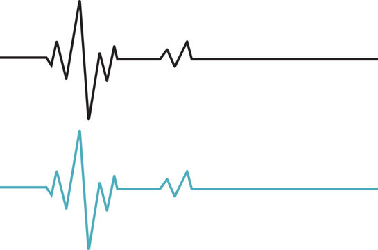 heartbeat line icon. vector illustration