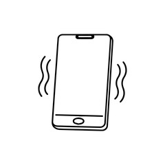 smartphone is vibrating line icon vector isolated
Vector line icon on a white background
