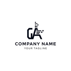 Modern Company Logo Template Design Element.