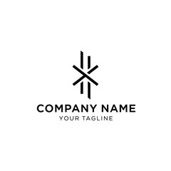 Modern Minimalist Company Logo Design Template.