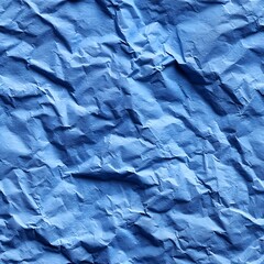 Fototapeta premium Seamless pattern of soft light blue crumpled paper surface with natural wrinkle formations for clean minimalist background applications