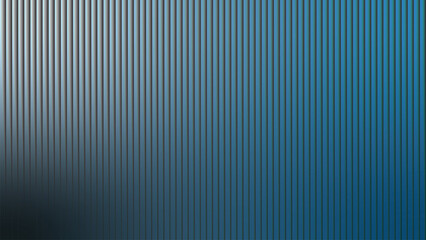 Obraz premium Cool Blue Vertical Ribbed Pattern Background abstract