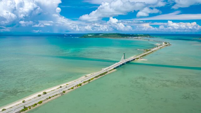 沖縄県　うるま市　海中道路
