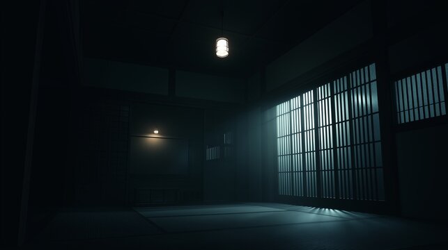 不気味な雰囲気の電灯