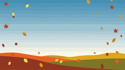 Autumn Leaf Fall Background - Seasonal Landscape for Marketing & Design