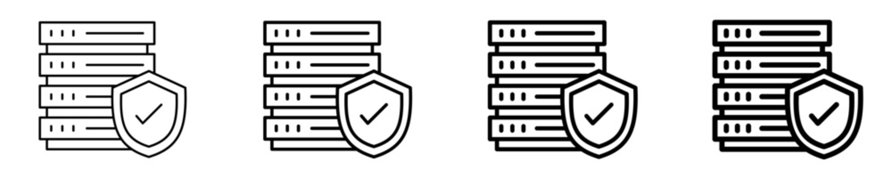 Data Quality  Icon Set Different Style Collection