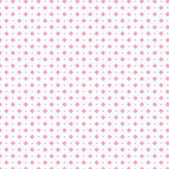 Light pink diamond pattern on white background. Delicate seamless geometric repeat ideal for textile, nursery decor, wallpaper and feminine branding.