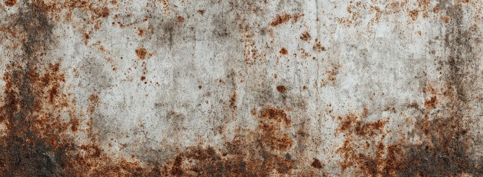 A textured surface, stained with rust and grime, revealing an aged and weathered look