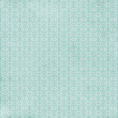 Soft turquoise interlocking circle pattern with subtle texture. Elegant seamless geometric background ideal for wallpaper, branding and textile design.