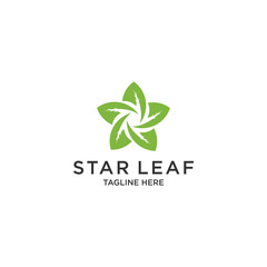 Star Leaf Logo - Nature's Beauty Symbolized