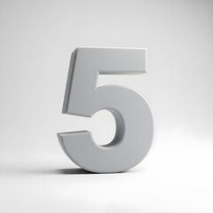 Fototapeta premium 3D numbers, metallic, balloon style