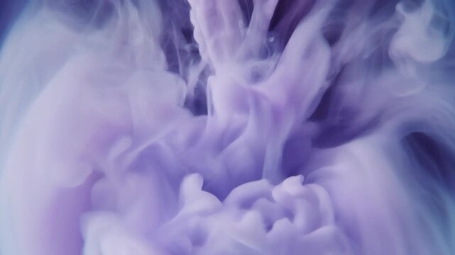 Purple smoke abstract background with swirling misty texture