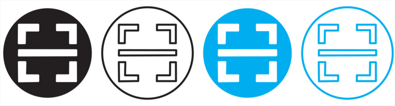 scan qr code icon scanning code sign. code scanner icon. barcode icons