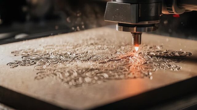 Laser Engraving Machine in Action - Precision and Detail.