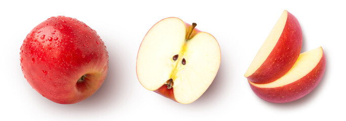 Red apple and apple slice © Amelia NF