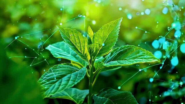 Fresh Green Cannabis Hemp Plant Leaf Nature Close Up Macro Background Bright Leaves