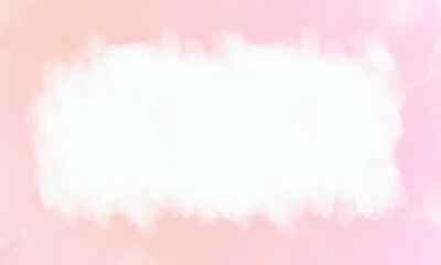 Obraz premium Abstract pink watercolor background with soft clouds texture and copy space for design