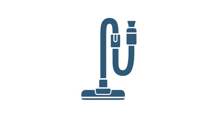 Blue Upright Vacuum Cleaner Icon Illustration. © Aga