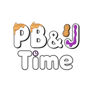 Celebrating National Peanut Butter and Jelly Day with a colorful logo