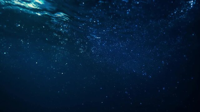 揺らぐ水面を下から見上げるアンビエント背景