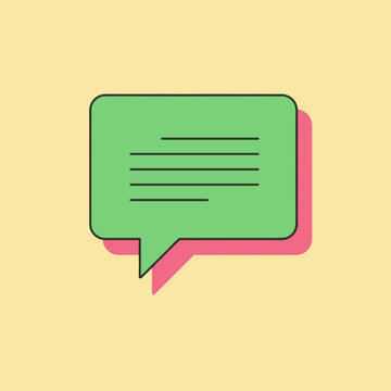 Colorful speech bubbles on a soft yellow background, symbolizing communication and dialogue
