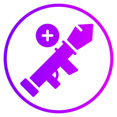 Obraz premium add gradient icon