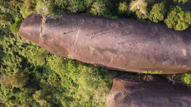 クジラ岩の空撮　ブンカーン県・タイ　Hin Sam Wan, 3 whale rock, Thailand　Drone Shooting