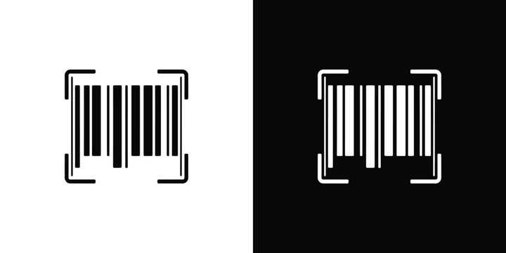 Black and white with corner brackets square digital