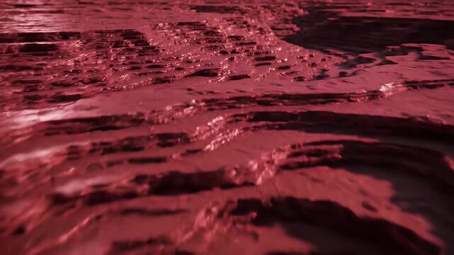 Red Planet Surface - A close-up, abstract view of a desolate landscape, possibly resembling the surface of Mars or another planet.