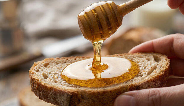 honey and bread