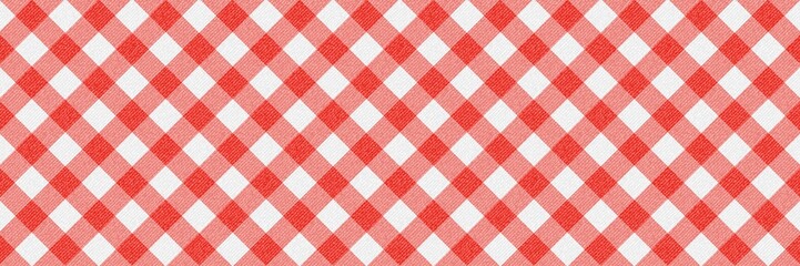 Lamas personalizadas para cocina con tu foto Red gingham checkered pattern background with realistic fabric canvas texture. Classic picnic tablecloth or kitchen textile design. Argyle plaid for summer or food themes.