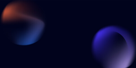 Obraz premium Abstract circle shapes with gradient isolated on black background. Vector set. Fluid vivid gradients for banners. Modern trendy design. Liquid shape. Colorful bright neon template. Dynamic soft color.