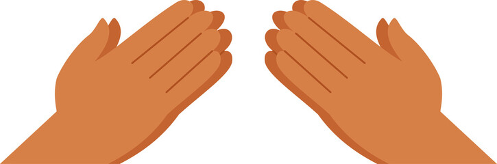 illustration of hands with greeting gestures. illustration hand greeting gestures. Shaking hands © enway