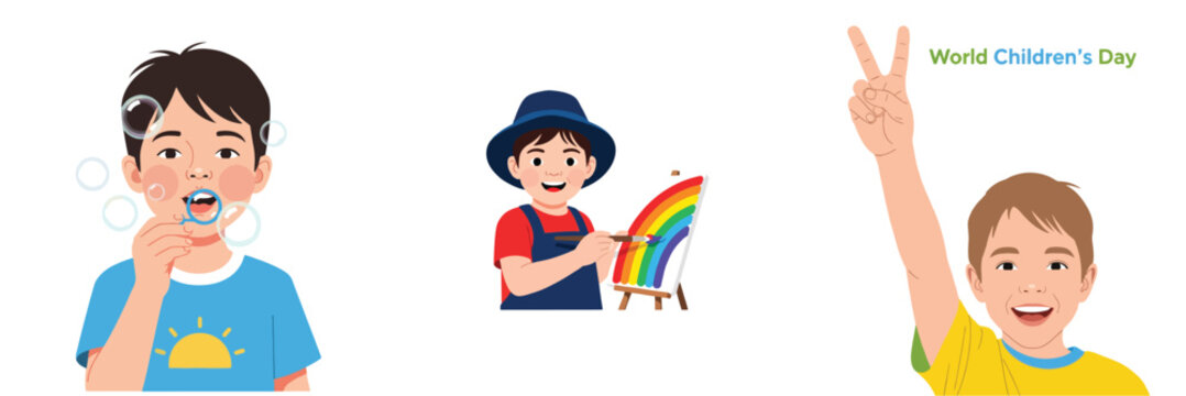 Boy jumping in puddles wearing yellow raincoat