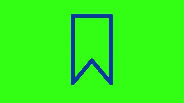 Save symbol animation on green screen