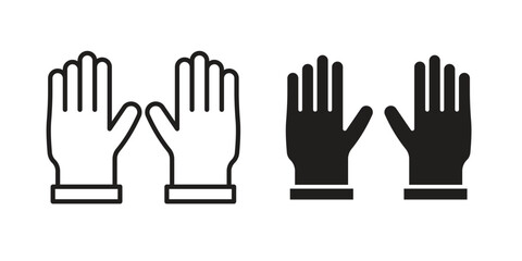 Obraz premium Gloves icon. modern vector symbols set