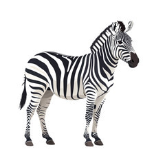 Obraz premium Realistic Vector Illustration of Zebra