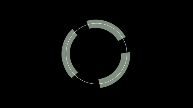 HUD Circle for user interface, technology, game background. Sci-Fi futuristic HUD circle interfaces digital display Screen, Hi-tech Hologram button, Loading, target, High tech concept.