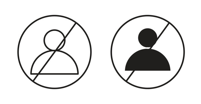 No account signs. web vector design