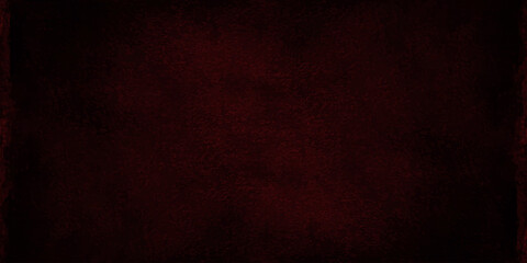 Dark maroon grunge texture background with charred vignette edges and vintage paper grain for cinematic backdrop