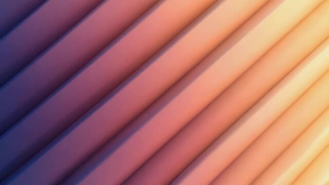 Abstract 3D Motion Graphics: Rhythmic Parallel Lines with a Smooth Blue and Pink Pastel Color Gradient Loop, 4K video
