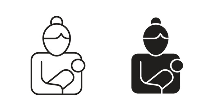 Postnatal care icon. web vector design
