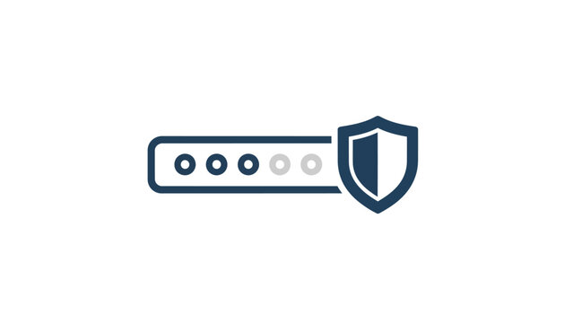 Shield and password security protection.