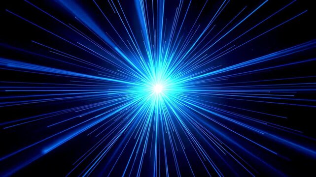 Blue light radiation special effects materials