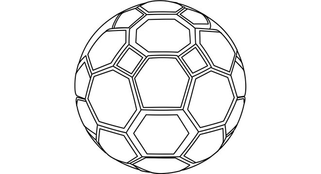 Buckminsterfullerene molecular structure illustration