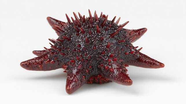 sea urchin on a black background
