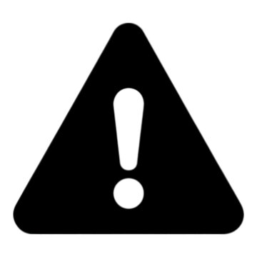 Warning Triangle With Exclamation Mark Outline Icon
